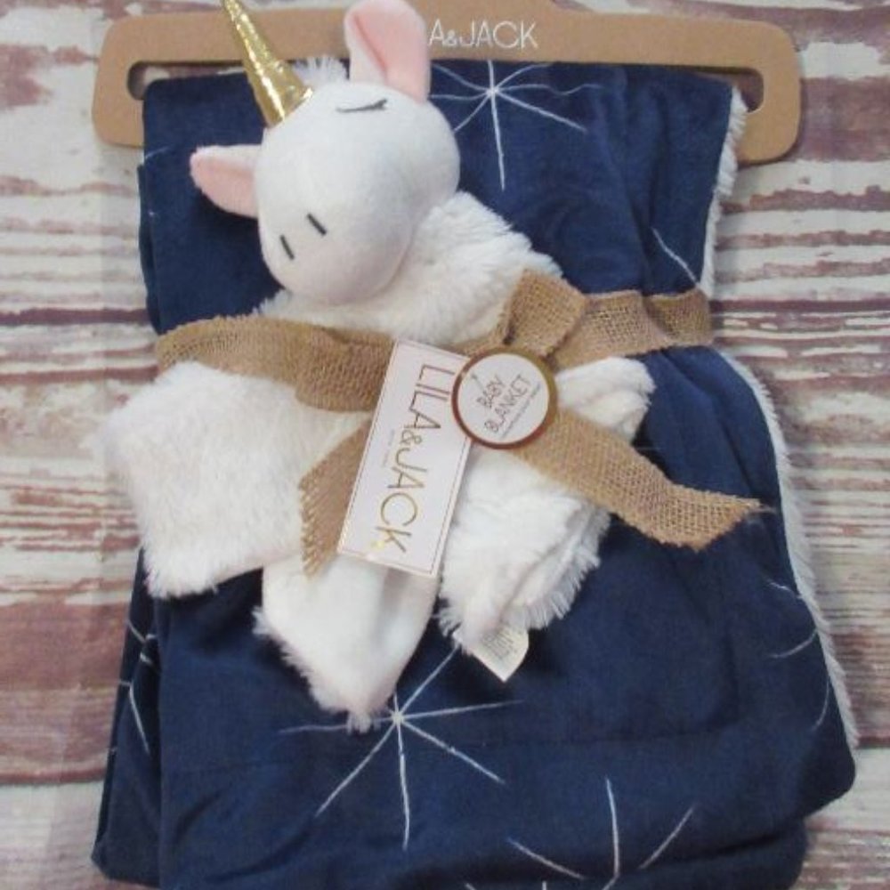 New Baby Blanket Unicorn Lovie Baby Shower…